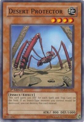 Desert Protector - CRMS-EN034 - Common 1st Edition Crimson Crisis CRMS 1st Edition Singles