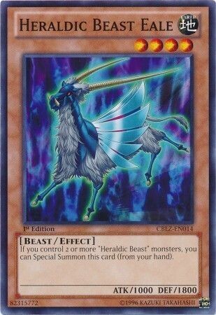 Heraldic Beast Eale - CBLZ-EN014 - Common 1st Edition
Cosmo Blazer 1st Edition Singles