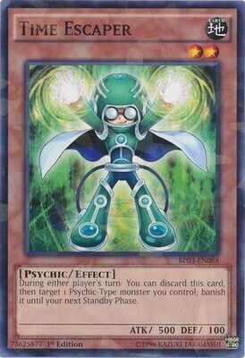 Time Escaper - BP03-EN088 - Shatterfoil Rare 1st Edition
Battle Pack 3: Monster League Shatterfoil Rare 1st Edition Singles