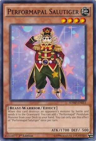 Performapal Salutiger - SDMP-EN011 - Common 1st Edition Structure Deck: Master of Pendulum Singles