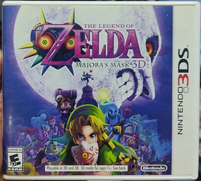 SJ The Legend of Zelda Majora Mask 3D Nintendo 3DS Usado Completo