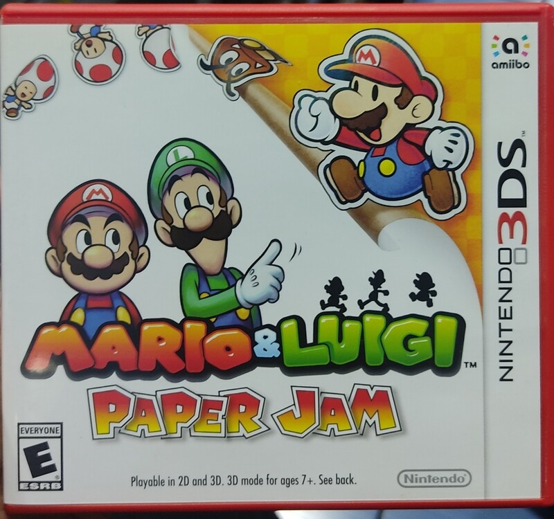 SH Mario Luigi Paper Jam Nintendo 3DS Usado Completo