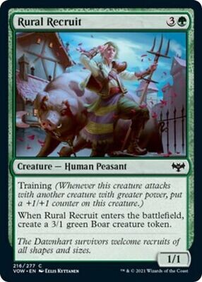 Rural Recruit 216/277
Innistrad: Crimson Vow Singles(Español)