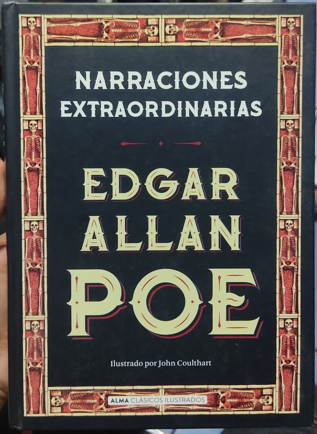 SJ Edgar Allan Poe Narraciones Extraordinarias Tapa Dura Libro Espanol