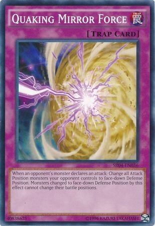 Quaking Mirror Force - SR04-EN036 - Common Unlimited Structure Deck: Dinosmasher&#39;s Fury Unlimited Singles