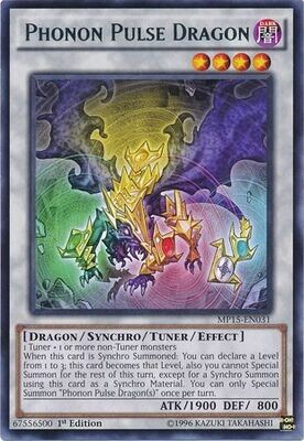 Phonon Pulse Dragon - MP15-EN031 - Rare 1st Edition
Yu-Gi-Oh! 2015 Mega-Tins [MP15]