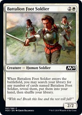 Battalion Foot Soldier 007/280 Magic 2020 (M20) Singles