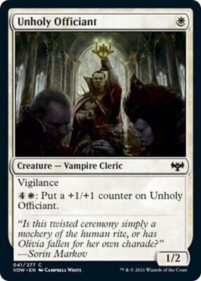 Unholy Officiant 041/277 
Innistrad: Crimson Vow Singles (Español)