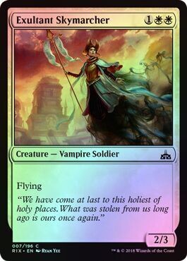 Exultant Skymarcher 007/196 - Foil Rivals of Ixalan Foil Singles (Español)
