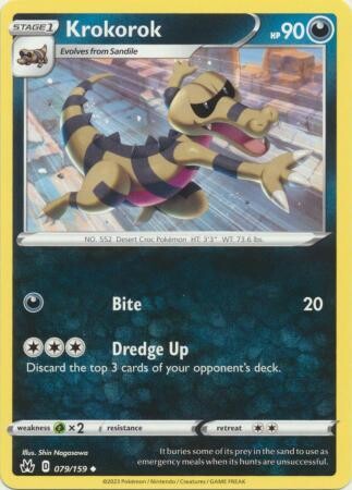 GA Krokorok - 079/159 - Uncommon
Crown Zenith Singles