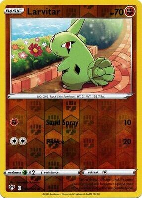 Larvitar - 086/189 - Common Reverse Holo
Sword &amp; Shield: Darkness Ablaze Reverse Holo Singles