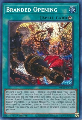 Branded Opening - MP22-EN155 - Prismatic Secret Rare 1st Edition 2022 Mega-Tin: Pharaoh&#39;s Gods 1st Edition Singles