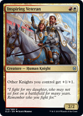 Inspiring Veteran 194/269 Throne of Eldraine Singles