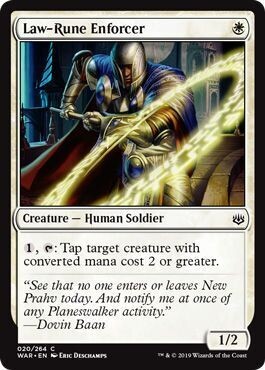 Law-Rune Enforcer 020/264
War of the Spark Singles