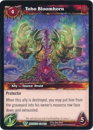 Toho Bloomhorn - 156/240 - Uncommon WoW: War of the Ancients
