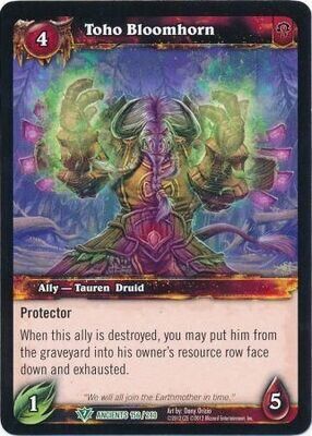 Toho Bloomhorn - 156/240 - Uncommon WoW: War of the Ancients