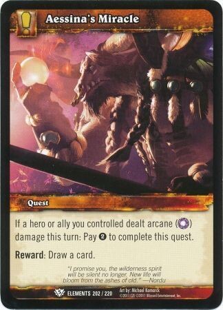 Aessina&#39;s Miracle - 202/220 - Common
WoW: War of Elements
