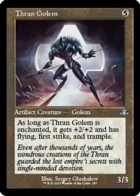 Thran Golem (Retro Frame) - Dominaria Remastered (DMR) Dominaria Remastered Foil