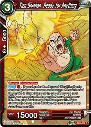 Tien Shinhan, Ready for Anything - Vicious Rejuvenation (DBS-B12)
Vicious Rejuvenation Foil