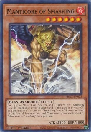 Manticore of Smashing - PHHY-EN022 - Common 1st Edition Photon Hypernova 1st Edition Singles