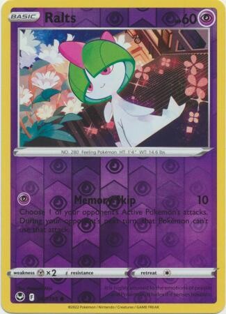 SH Ralts - 067/195 - Common Reverse Holo
Sword &amp; Shield: Silver Tempest Reverse Holo Singles