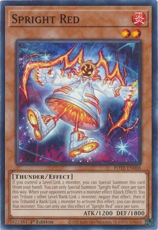 Spright Red - POTE-EN006 - Common 1st Edition Power of the Elements 1st Edition Singles *Espanol*