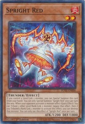 Spright Red - POTE-EN006 - Common 1st Edition Power of the Elements 1st Edition Singles *Espanol*