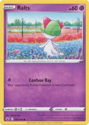 Ralts - 059/198 - Common
Sword &amp; Shield: Chilling Reign Singles