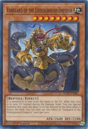 Vanguard of the Underground Emperor - POTE-EN081 - Common 1st Edition Power of the Elements 1st Edition Singles