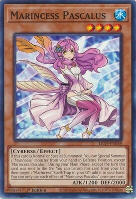 SH Marincess Pascalus - LED9-EN039 - Common 1st Edition
Legendary Duelists: Duels from the Deep 1st Edition Singles