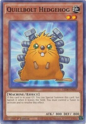 Quillbolt Hedgehog - LED8-EN047 - Common 1st Edition Legendary Duelists: Synchro Storm 1st Edition Singles (espanol)
