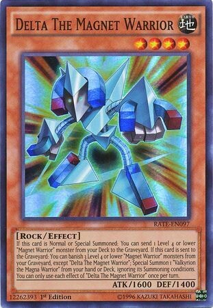 Delta The Magnet Warrior - RATE-EN097 - Super Rare 1st Edition Raging Tempest 1st Edition Singles *Espanol*