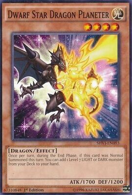 Dwarf Star Dragon Planeter - SHVI-EN093 - Common 1st Edition Shining Victories 1st Edition Singles