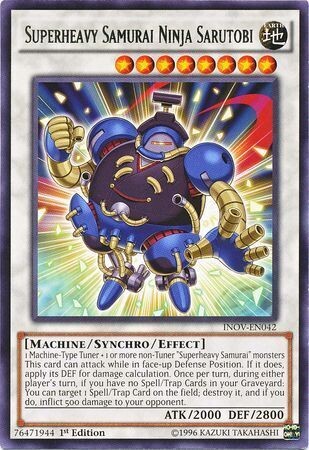 Superheavy Samurai Ninja Sarutobi - INOV-EN042 - Rare 1st Edition
Invasion Vengeance 1st Edition Singles