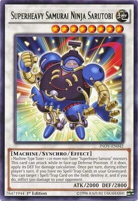 Superheavy Samurai Ninja Sarutobi - INOV-EN042 - Rare 1st Edition
Invasion Vengeance 1st Edition Singles