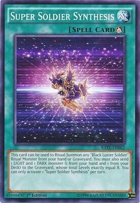 Super Soldier Synthesis - RATE-EN062 - Common 1st Edition Raging Tempest 1st Edition Singles (espanol)