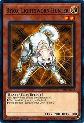 Ryko, Lightsworn Hunter - YS18-EN018 - Common 1st Edition Starter Deck: Codebreaker Singles