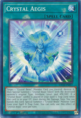 Crystal Aegis - SDCB-EN017 - Common 1st Edition Legend of the Crystal Beasts 1st Edition Singles
