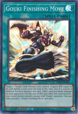 Gouki Finishing Move - MP22-EN185 - Super Rare 1st Edition 2022 Mega-Tin: Pharaoh&#39;s Gods 1st Edition Singles