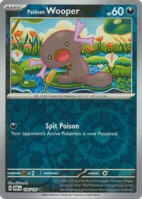 Paldean Wooper - 126/197 - Common Reverse Holo Obsidian Flames Reverse Holo Singles