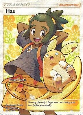 SH Hau - 144/145 - Full Art Ultra Rare
Sun &amp; Moon: Guardians Rising Singles