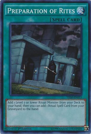 Preparation of Rites - THSF-EN053 - Super Rare 1st Edition
The Secret Forces (THSF) 1st Edition Singles