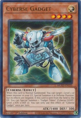 Cyberse Gadget - MGED-EN135 - Rare 1st Edition
Maximum Gold El Dorado 1st Edition Singles *Espanol*