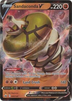 Sandaconda V - 089/198 - Ultra Rare
Sword &amp; Shield: Chilling Reign Singles