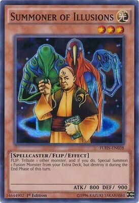 Summoner of Illusions - FUEN-EN038 - Super Rare 1st Edition
Fusion Enforcers 1st Edition Singles
