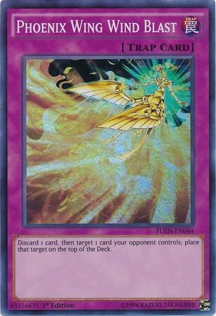 Phoenix Wing Wind Blast - FUEN-EN044 - Super Rare 1st Edition
Fusion Enforcers 1st Edition Singles