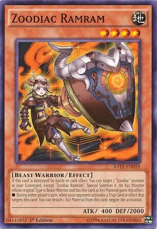 Zoodiac Ramram - RATE-EN018 - Common 1st Edition Raging Tempest 1st Edition Singles