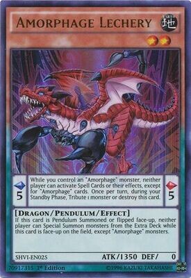 Amorphage Lechery - SHVI-EN025 - Ultra Rare 1st Edition
Shining Victories 1st Edition Singles