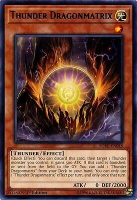 Thunder Dragonmatrix - SOFU-EN018 - Rare 1st Edition
Soul Fusion 1st Edition Singles
