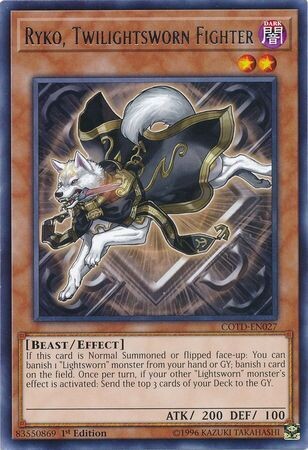 Ryko, Twilightsworn Fighter - COTD-EN027 - Rare 1st Edition Code of the Duelist 1st Edition Singles (espanol)